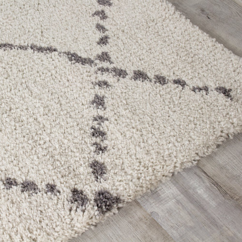 Corrigan Studio® Jakylin Geometric Cream/Gray Area Rug & Reviews Wayfair